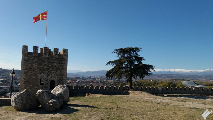 Fortaleza de Escópia, Macedônia, Bálcãs, Europa Oriental