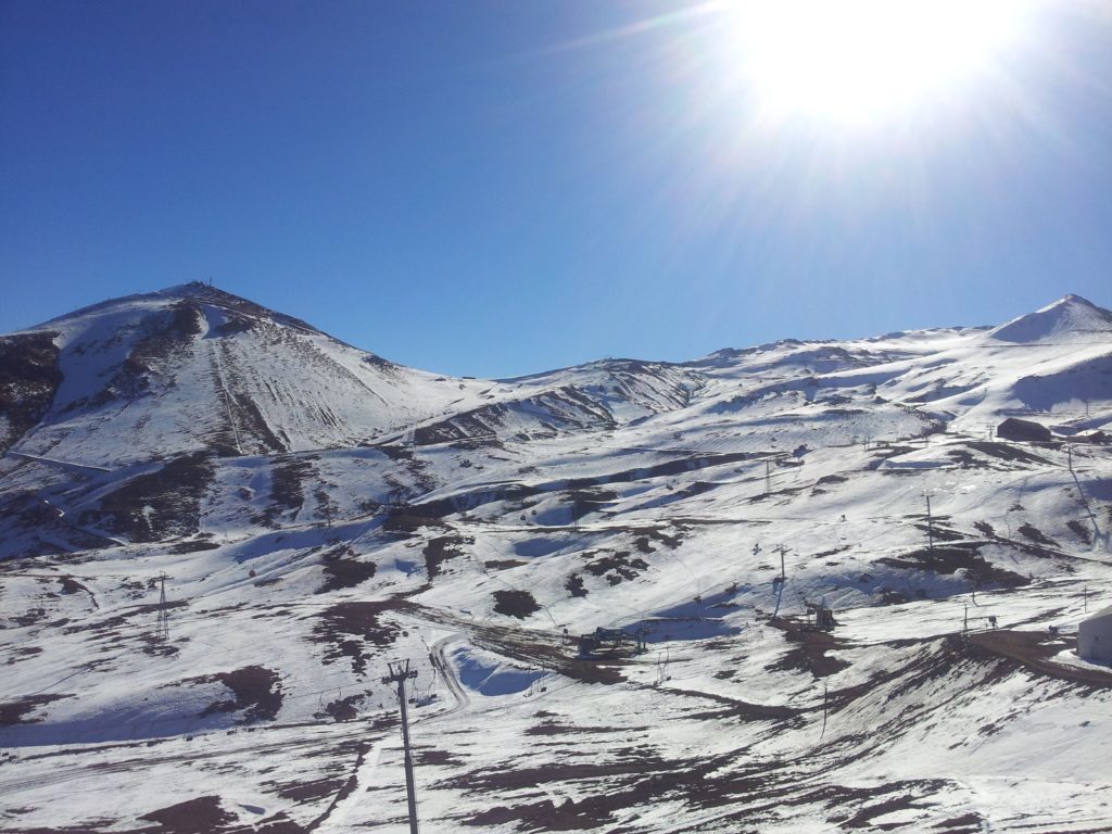 Valle Nevado, estação de esqui, Cordilheira dos Andes