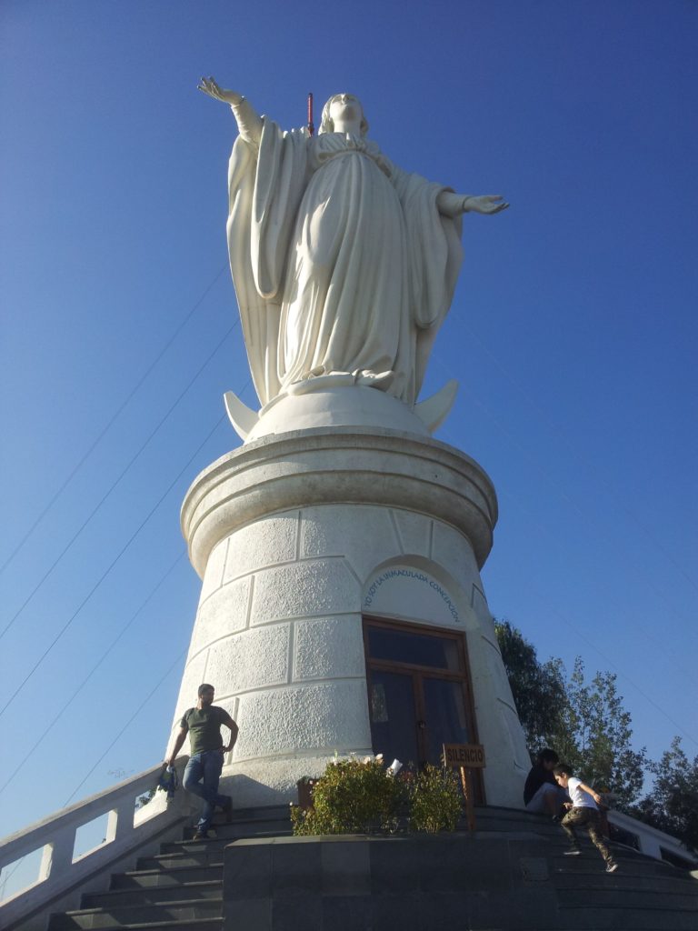 O que fazer em Santiago, Chile, Cerro de San Cristóbal, Santuário da Imaculada Conceição
